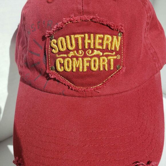 Other - 1874 Southern Comfort Hat Red Adjustable Strapback Adult Baseball Cap SC